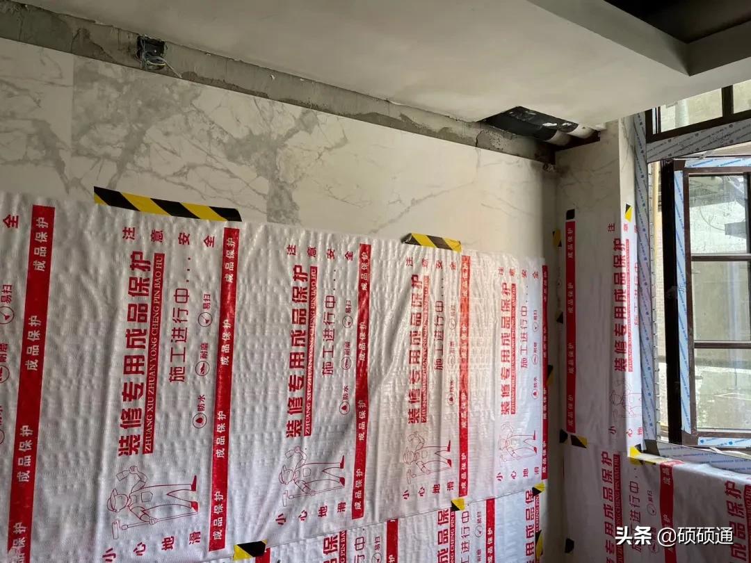 岩板铺贴施工教学,现场施工岩板铺贴工艺细节