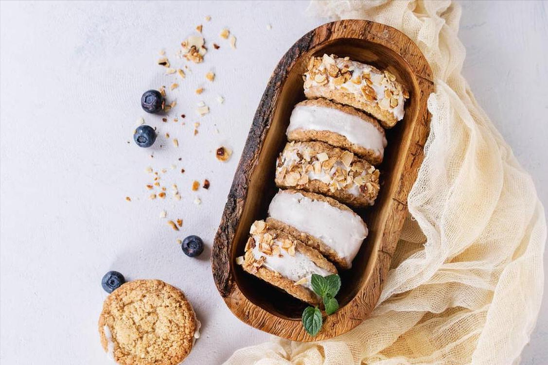 冰淇淋三明治教学,星诺梦草莓冰淇淋三明治图文