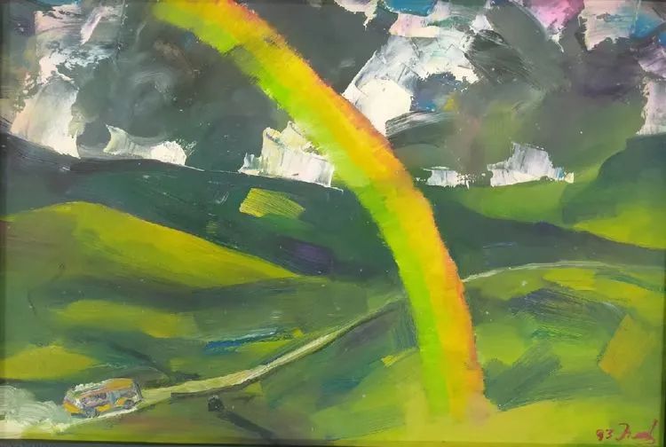 西安美术学院王胜利油画作品欣赏,王嘉陵油画生命之光