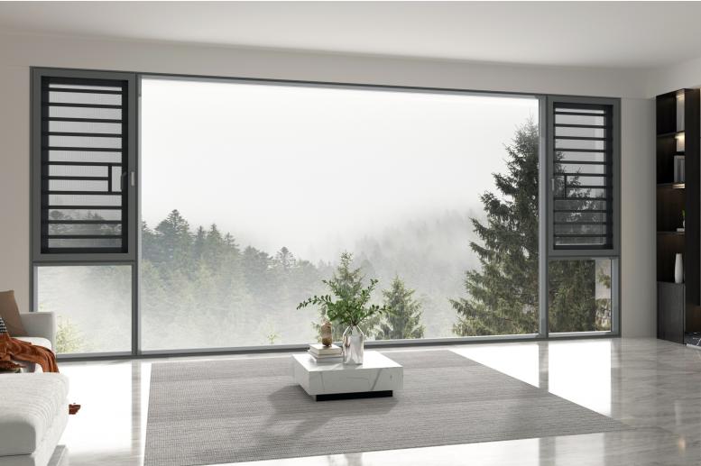 蒙特欧门窗和新豪轩门窗,蒙特欧断桥铝门窗阳台效果图