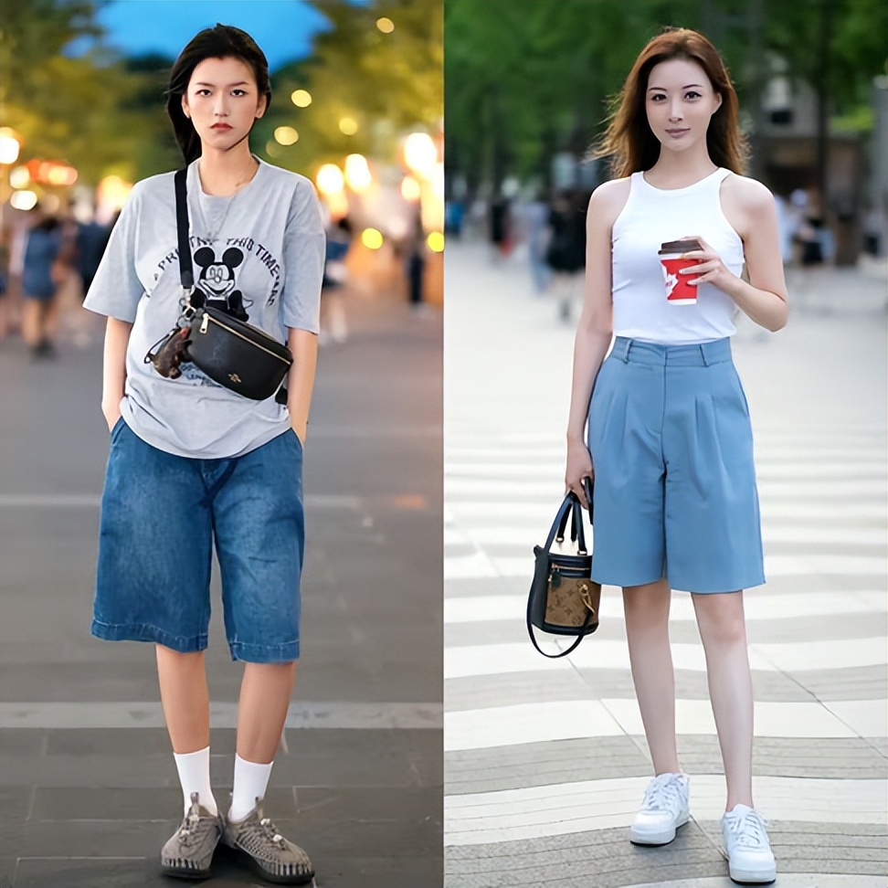 t恤穿搭小心机就是显高显瘦减龄,秋季显瘦内搭t恤