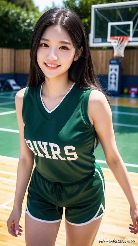 ai画打篮球女生图片,ai绘画女生打篮球教程