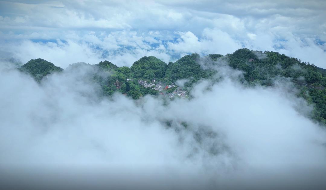 齐云山冬天云海,带你看齐云山的云海
