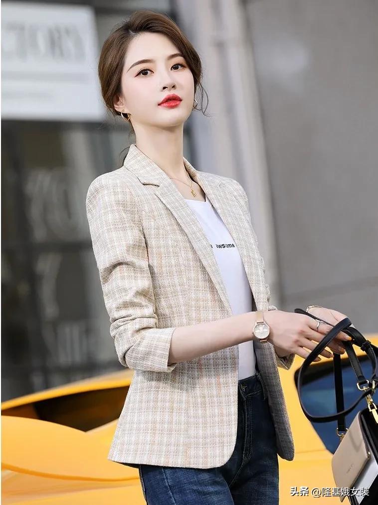 大码短款薄西装外套新款,大码西装夏季薄款短款外套