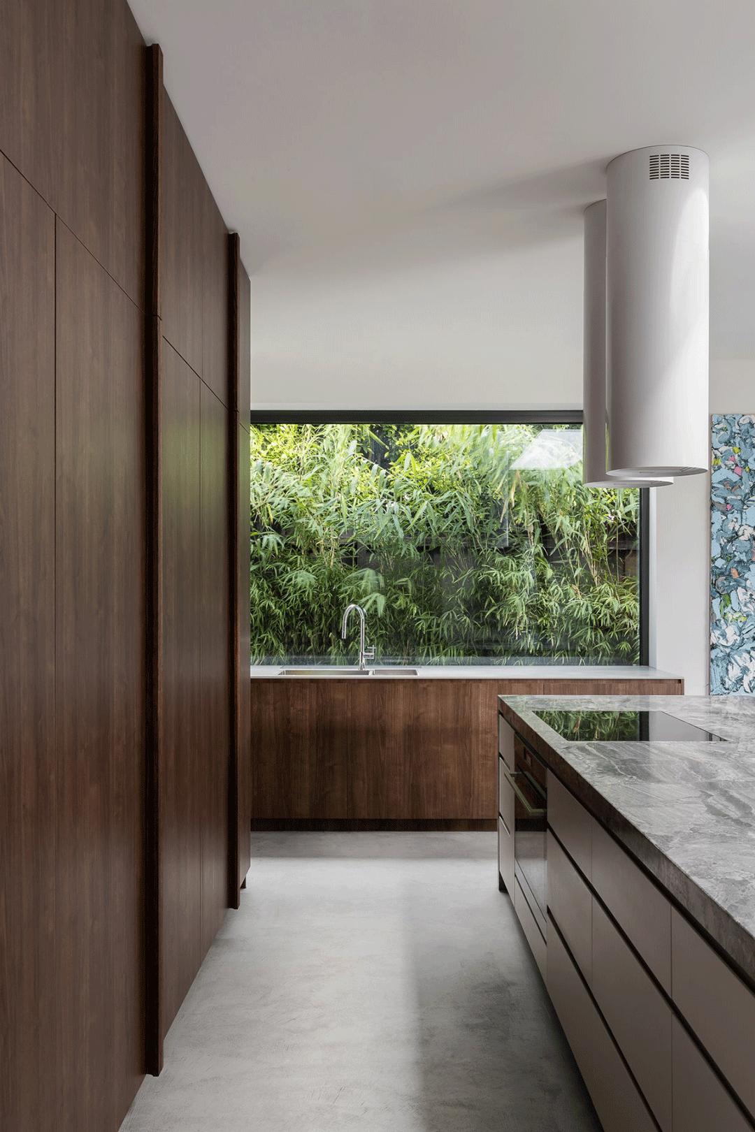 花园式极简清水混凝土别墅,混凝土极简别墅