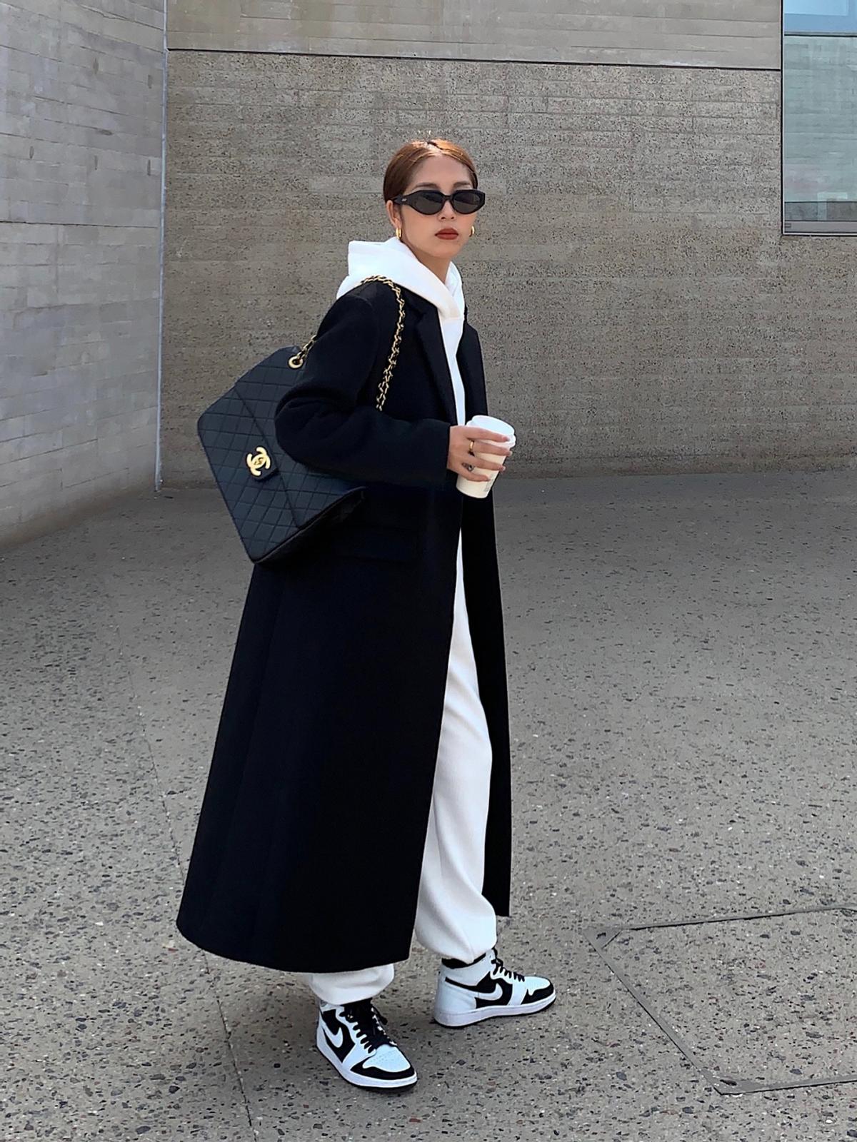 休闲大衣长款的穿搭技巧,简单版型很正的大衣穿搭