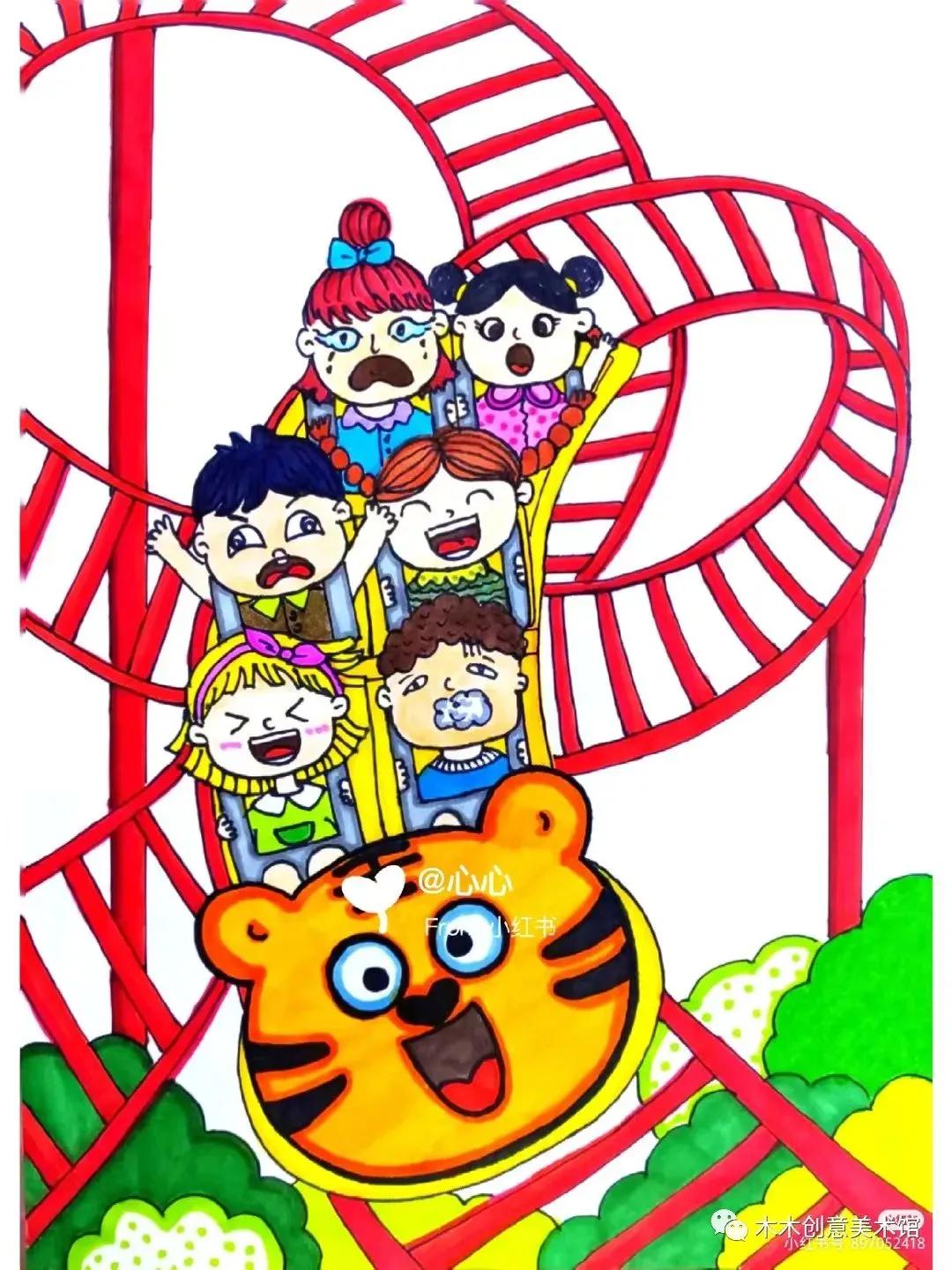 儿童创意绘画教程线条画,儿童创意美术绘画线条画