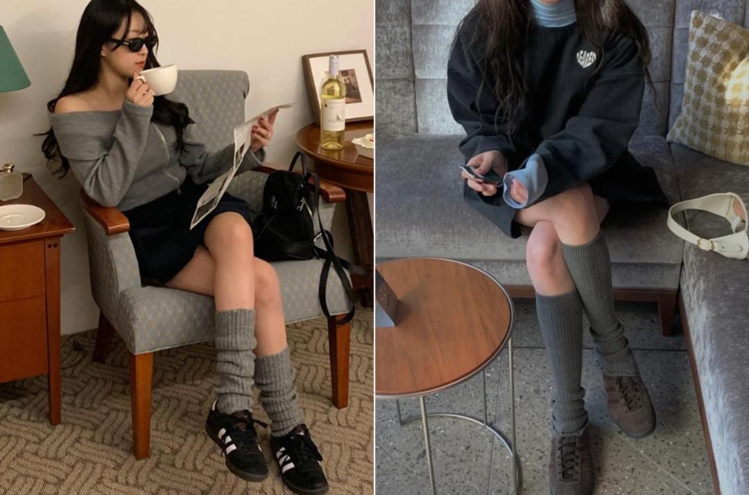 袜套堆堆袜穿法教程,袜套堆堆袜休闲怎么穿