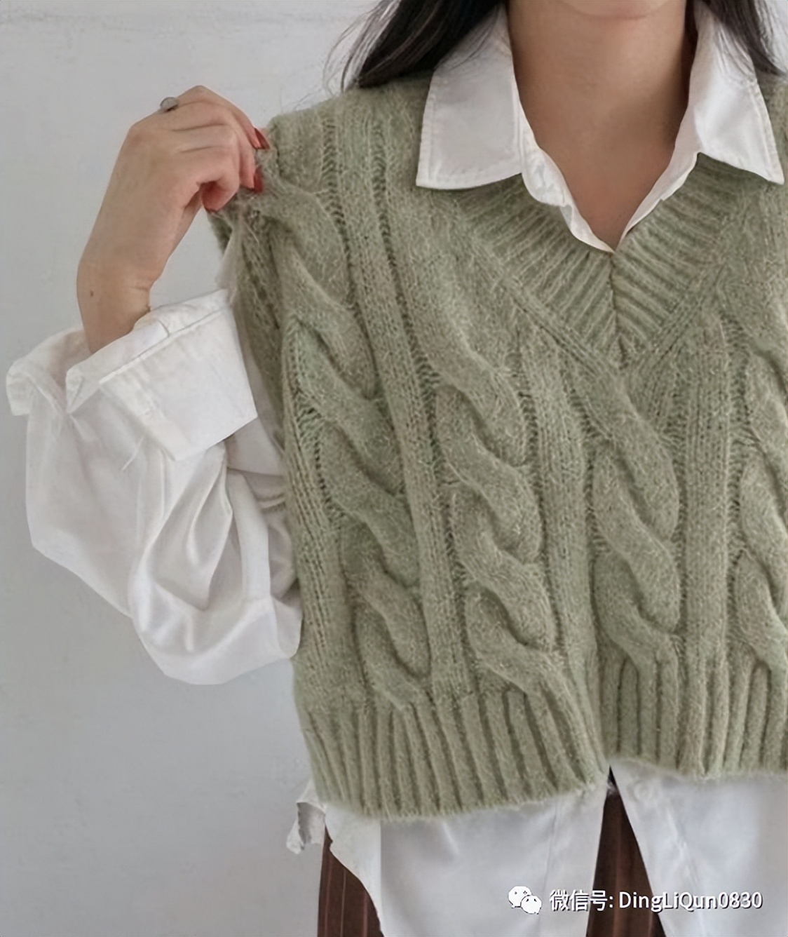 针织背心图片大全女款,针织背心图案大全