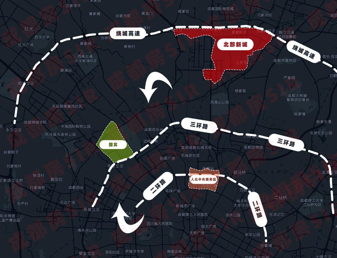 为什么成都北门没有南门发展得好,成都北门真的没有发展了吗