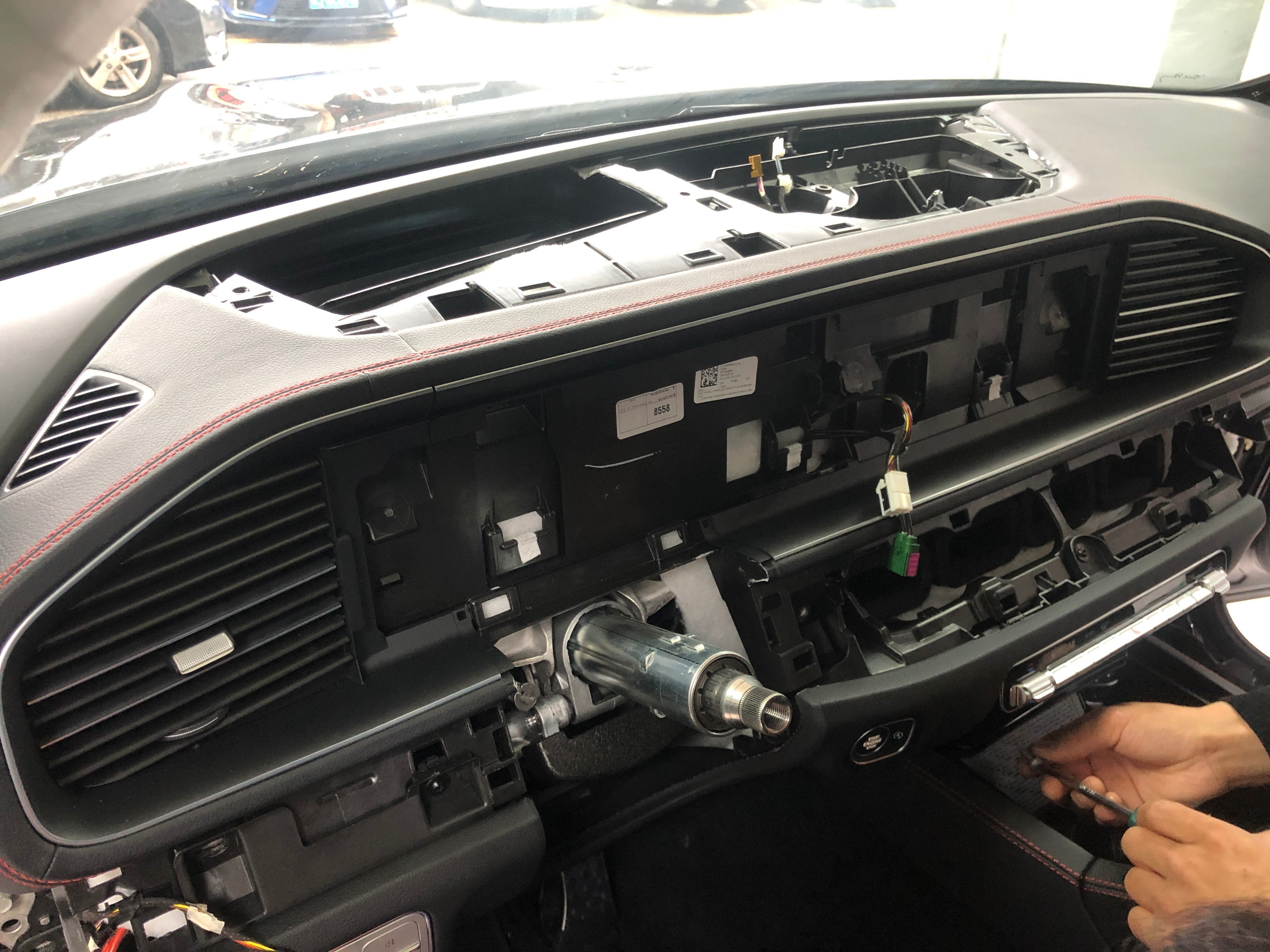 奔驰amggle53车辆功能按键讲解,gle53amg2024款抬头显示功能