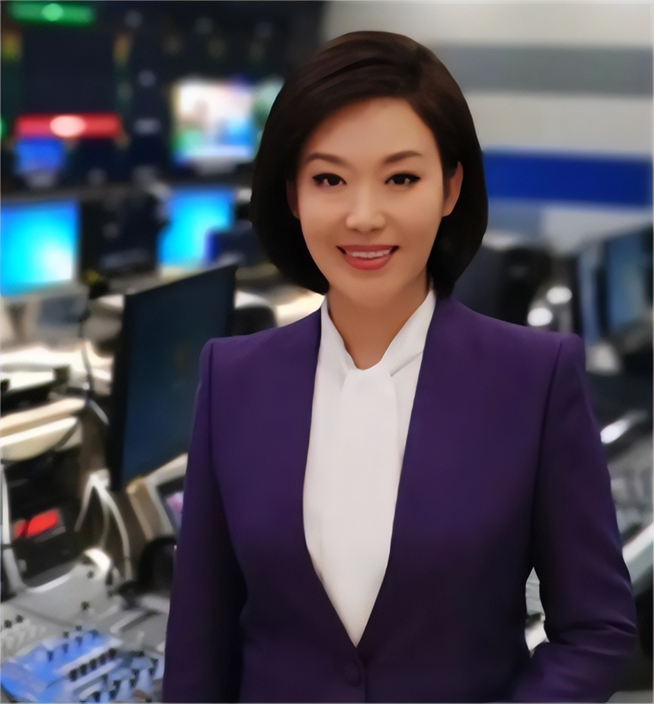 央视播音员郑丽近照,央视新闻播音主持人郑丽