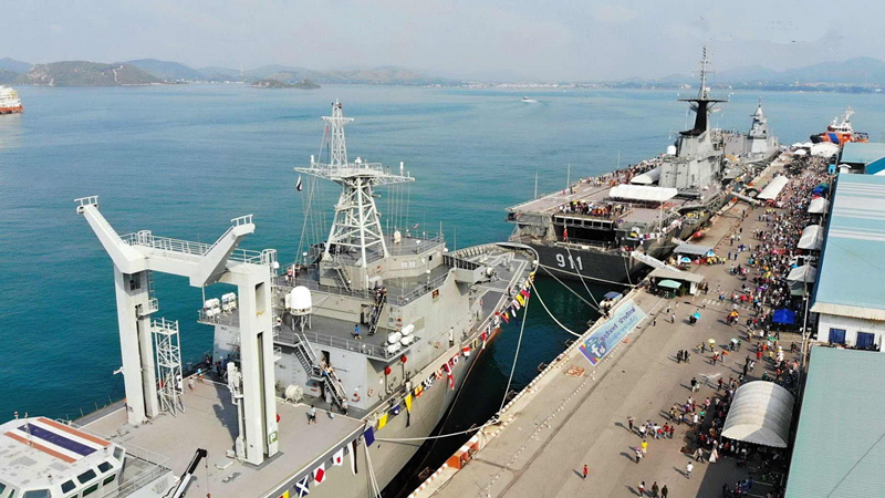 中国出口吨位最大的三艘舰艇，满载排水量超2万吨，泰国就占了2艘