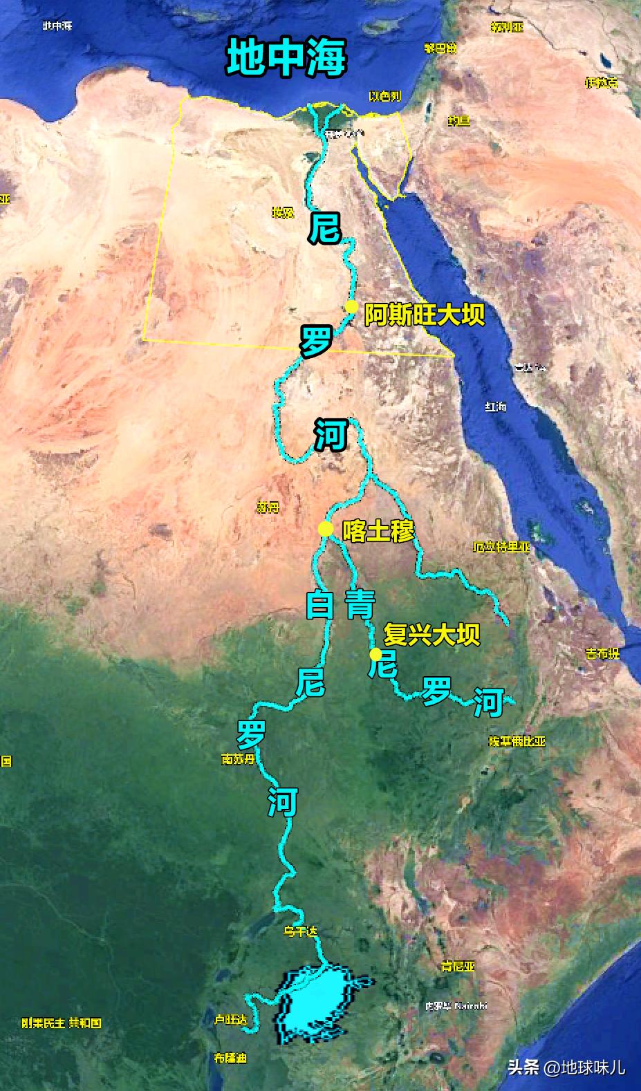 人口主要分布在尼罗河沿岸的原因,埃及5万平方公里土地养活1亿人