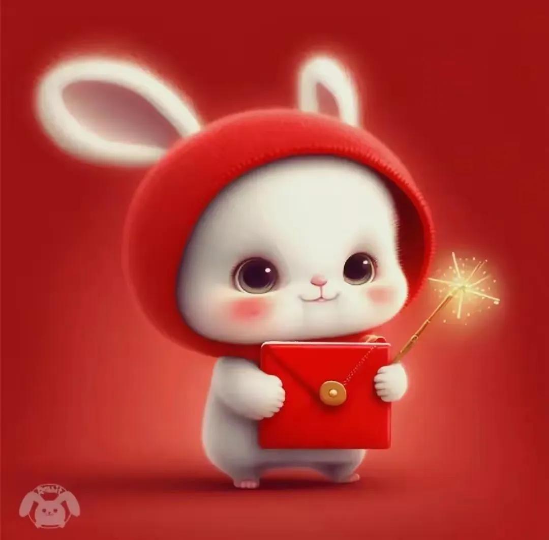 好看的新年头像兔年图文,新年头像兔年2023唯美