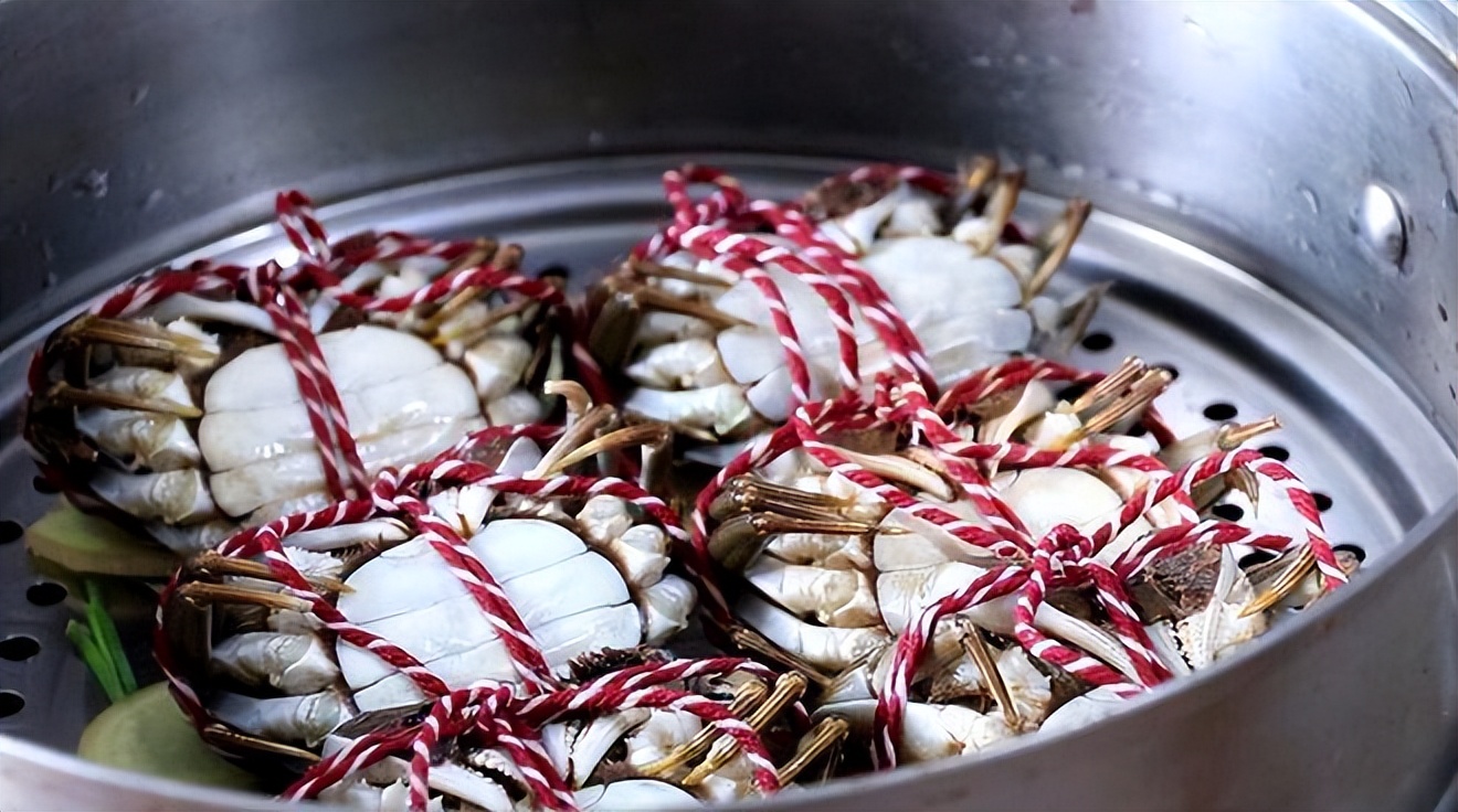 蒸螃蟹冷水热水,蒸螃蟹水放多了