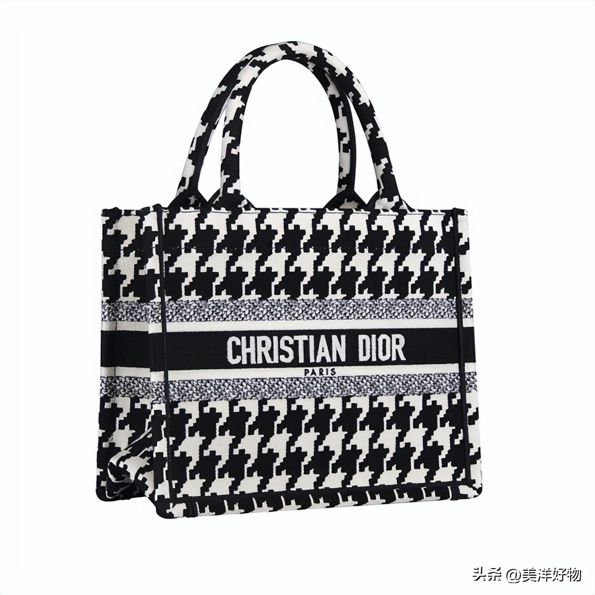 dior千鸟格单肩包,dior托特包千鸟