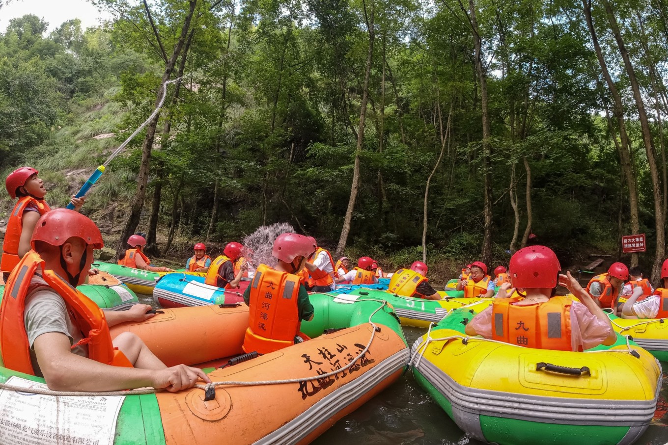 天柱沟大峡谷玩水,天柱附近玩水