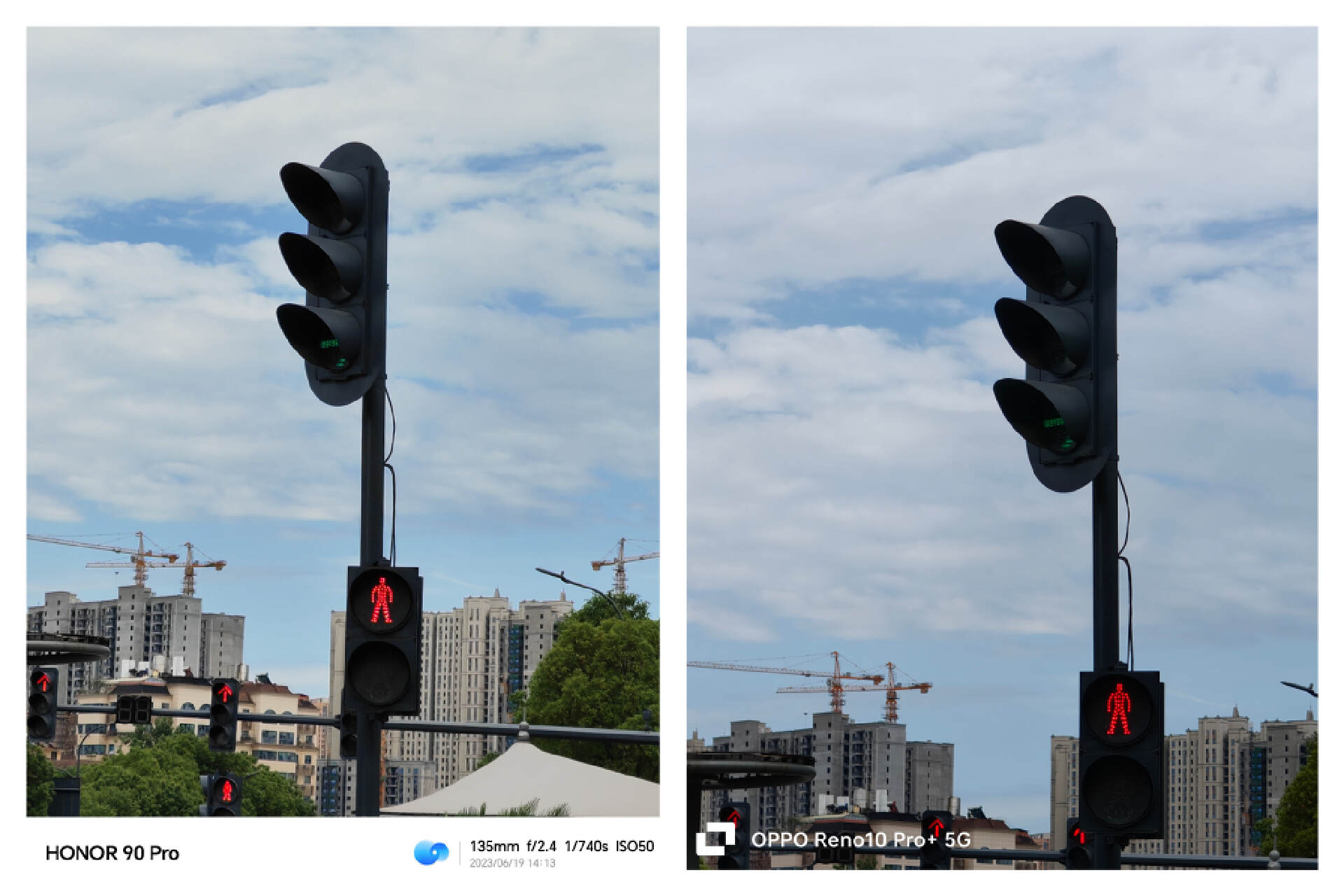 荣耀90pro和opporeno10+拍照对比,opporeno10pro和荣耀90pro拍照