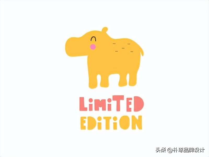 张开血盆大嘴IP动物形象河马元素logo创意集锦