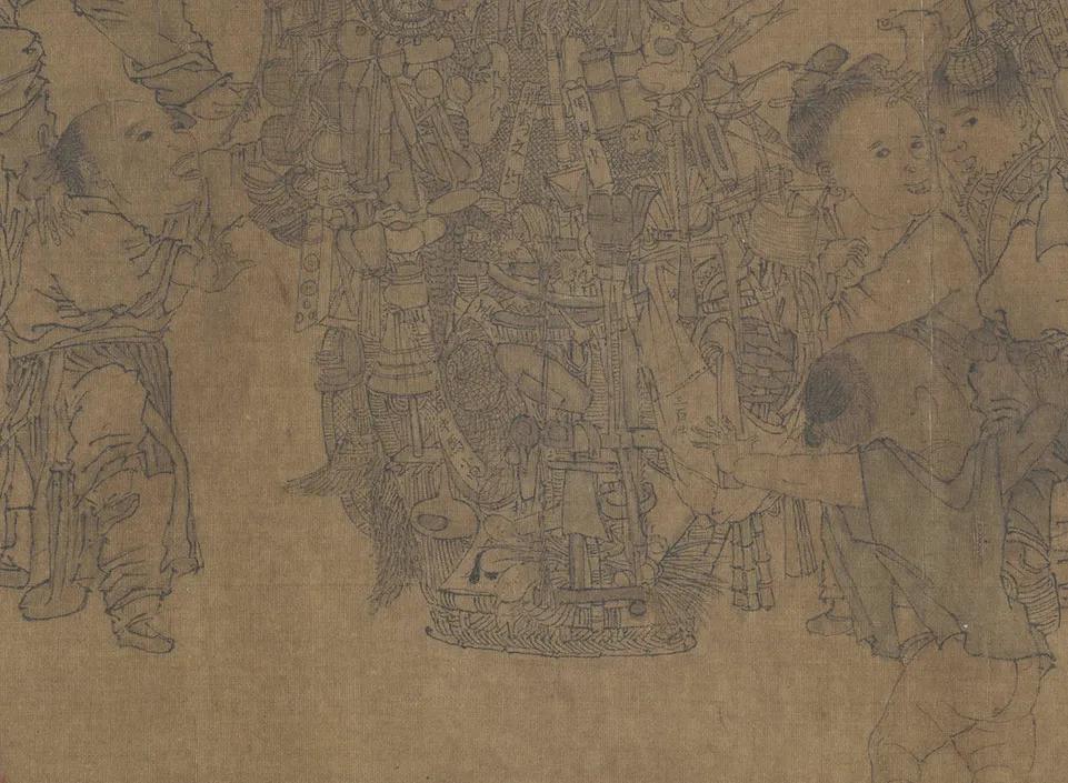 南宋李嵩货郎图怎么画,南宋李嵩画过很多货郎图