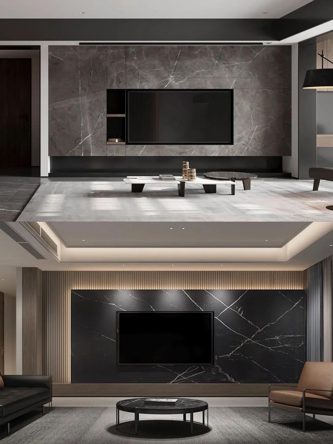 最流行格栅电视背景墙,30款背景墙