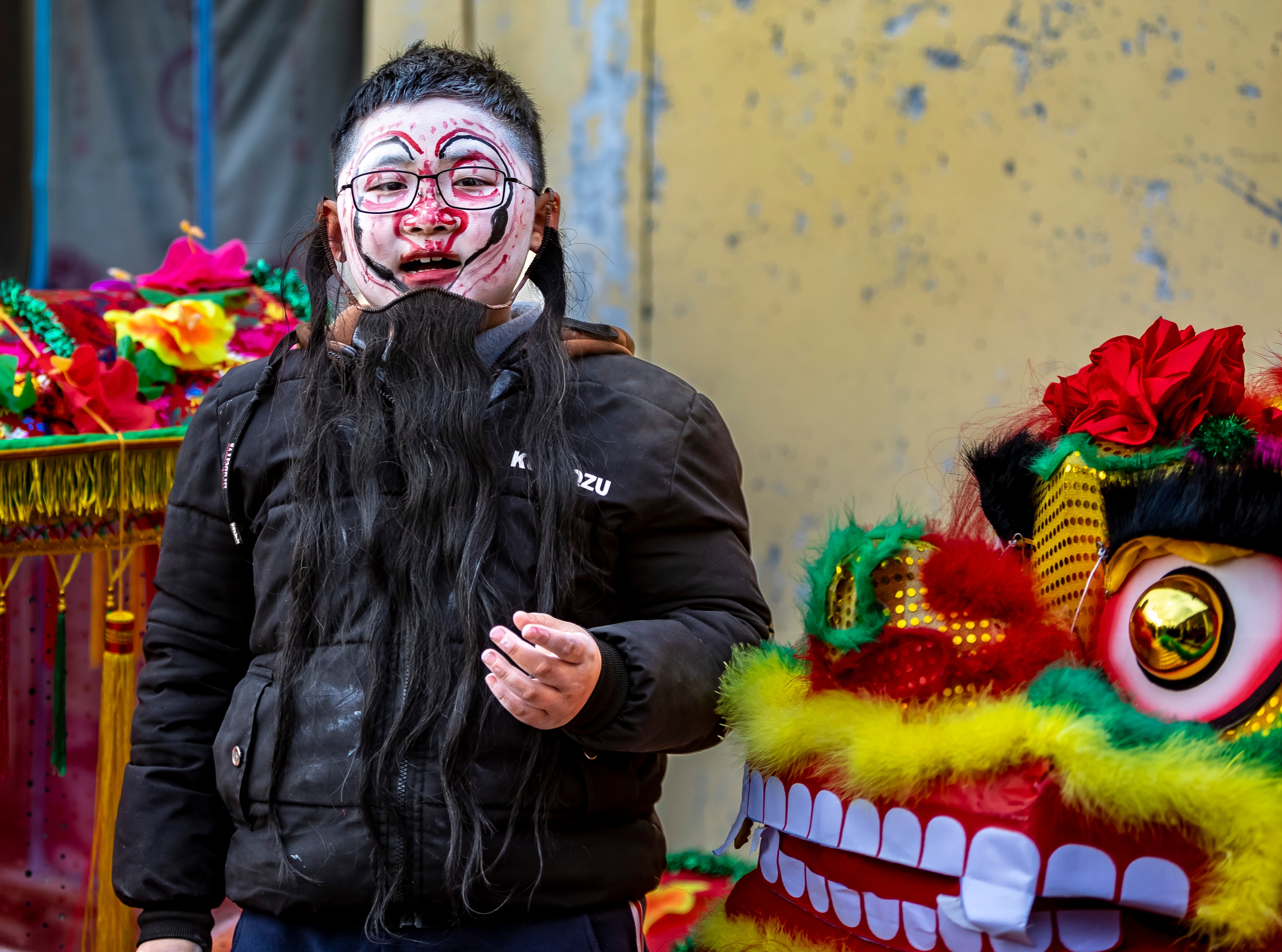 沂水大峪送火神时间,大峪村送火神舞狮