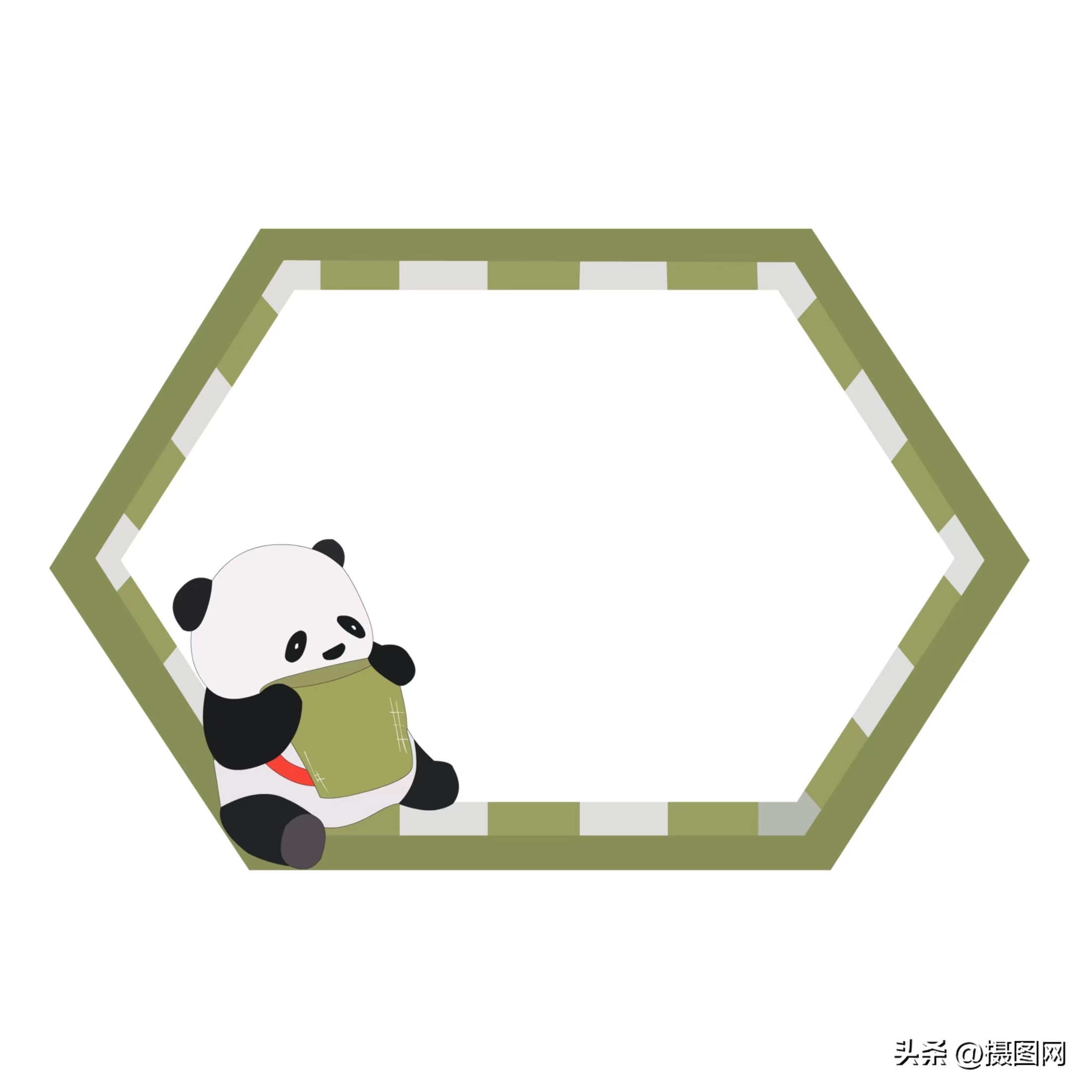 动物可爱边框模板免抠图,装饰小花免抠素材