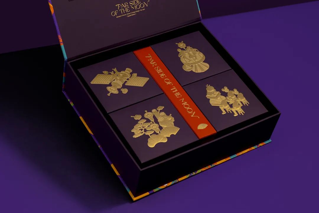 中式糕点国潮风包装盒,极简国潮风食品包装