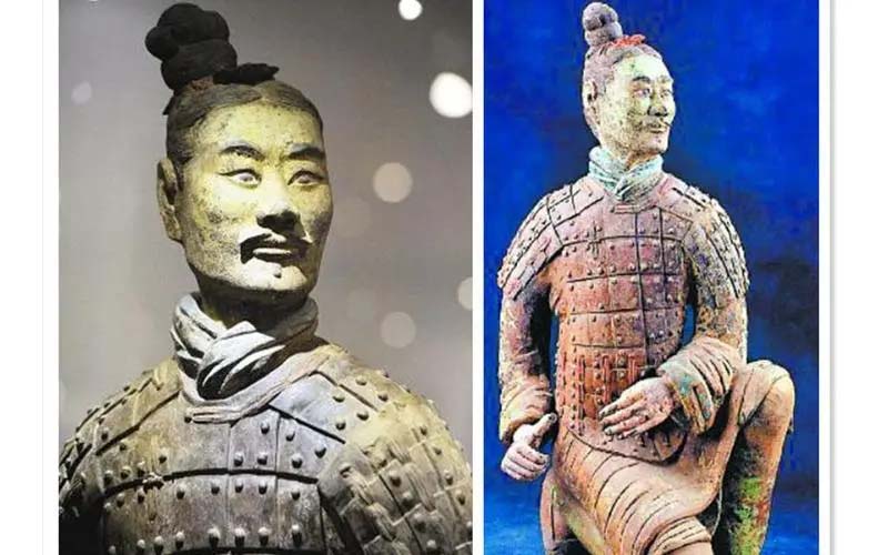 兵马俑中神秘的一张脸,兵马俑中最诡异的一张脸图片