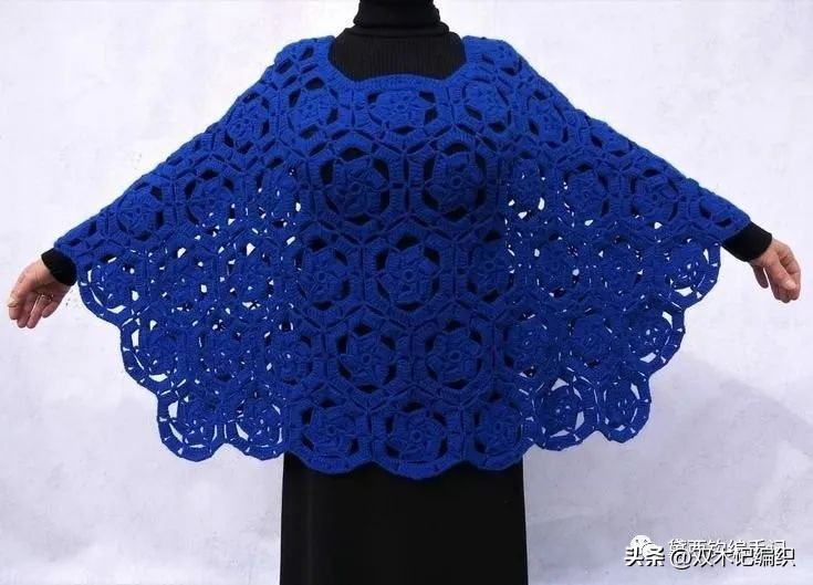 4岁女童斗篷披肩钩针视频教程 (敏敏的斗篷披肩钩针教程合集)