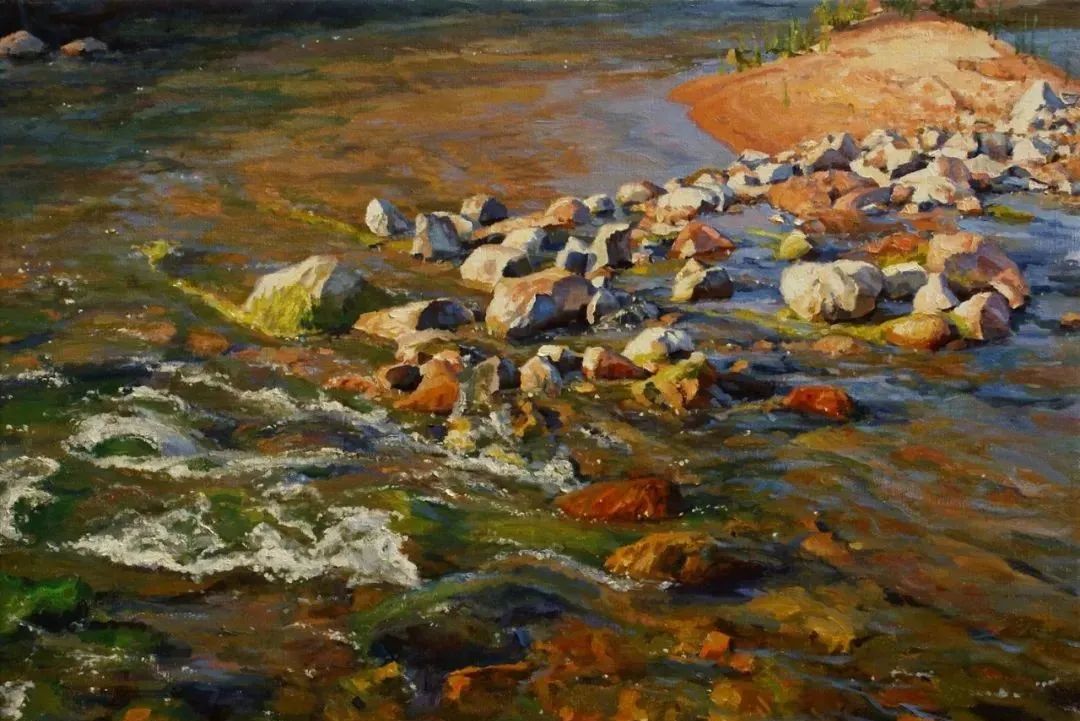 大师笔触生动的风景油画,视觉冲击力很强的风景油画图片