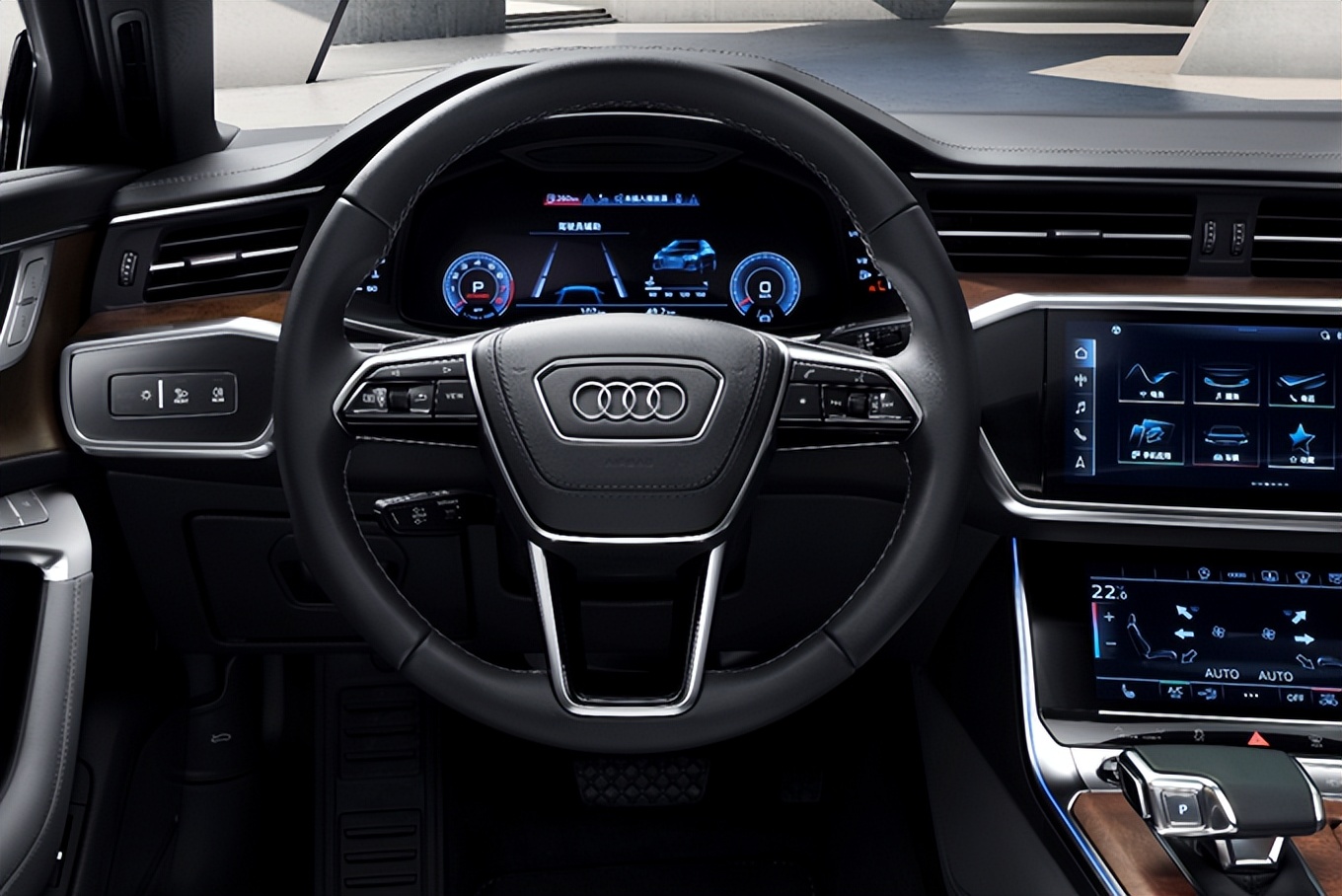 新奥迪a6l四驱冰雪测试,c级车标杆