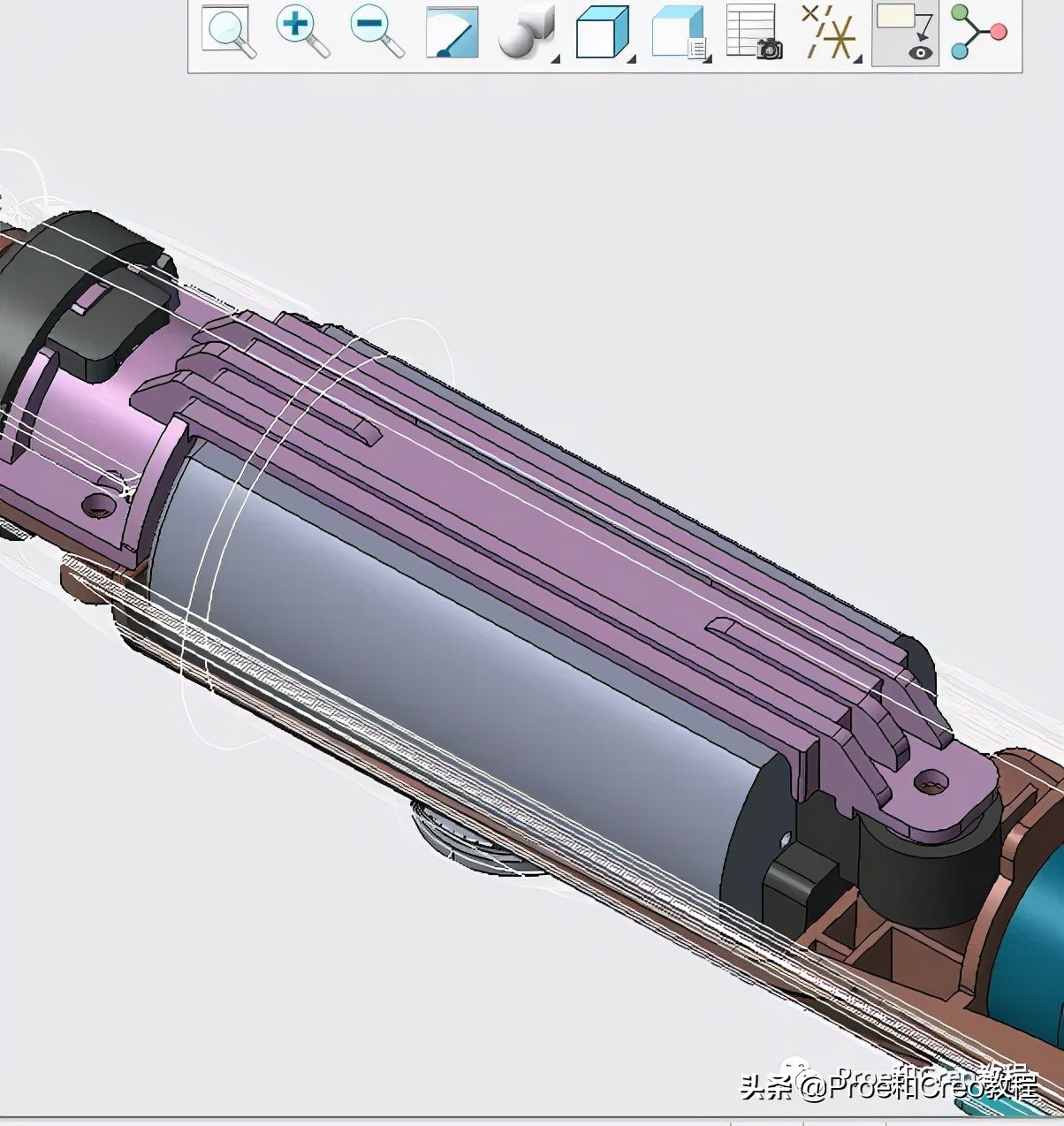 鐢靛姩鐗欏埛creo鏁欑▼,creo鐢靛姩鐗欏埛浜у搧缁撴瀯璁捐