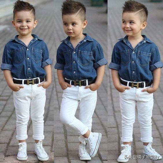 儿童发型男孩短发圆脸锅盖头,小男孩帅气发型3岁短头发锅盖头