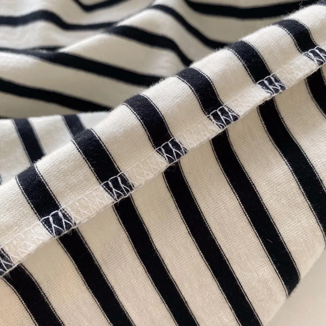 韩系短袖女显瘦,宋慧乔条纹衫短袖