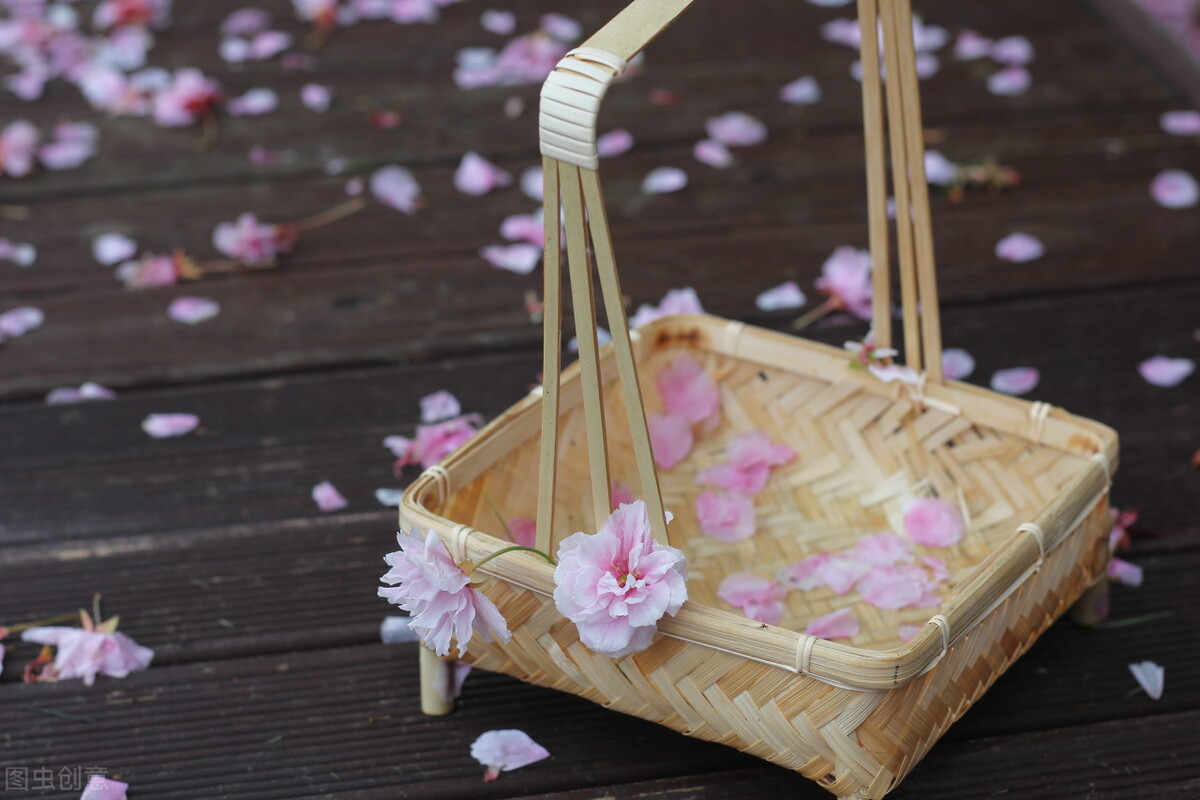 光影斑驳，花瓣飘落，我在缤纷的樱花树下，聆听岁月的诉说