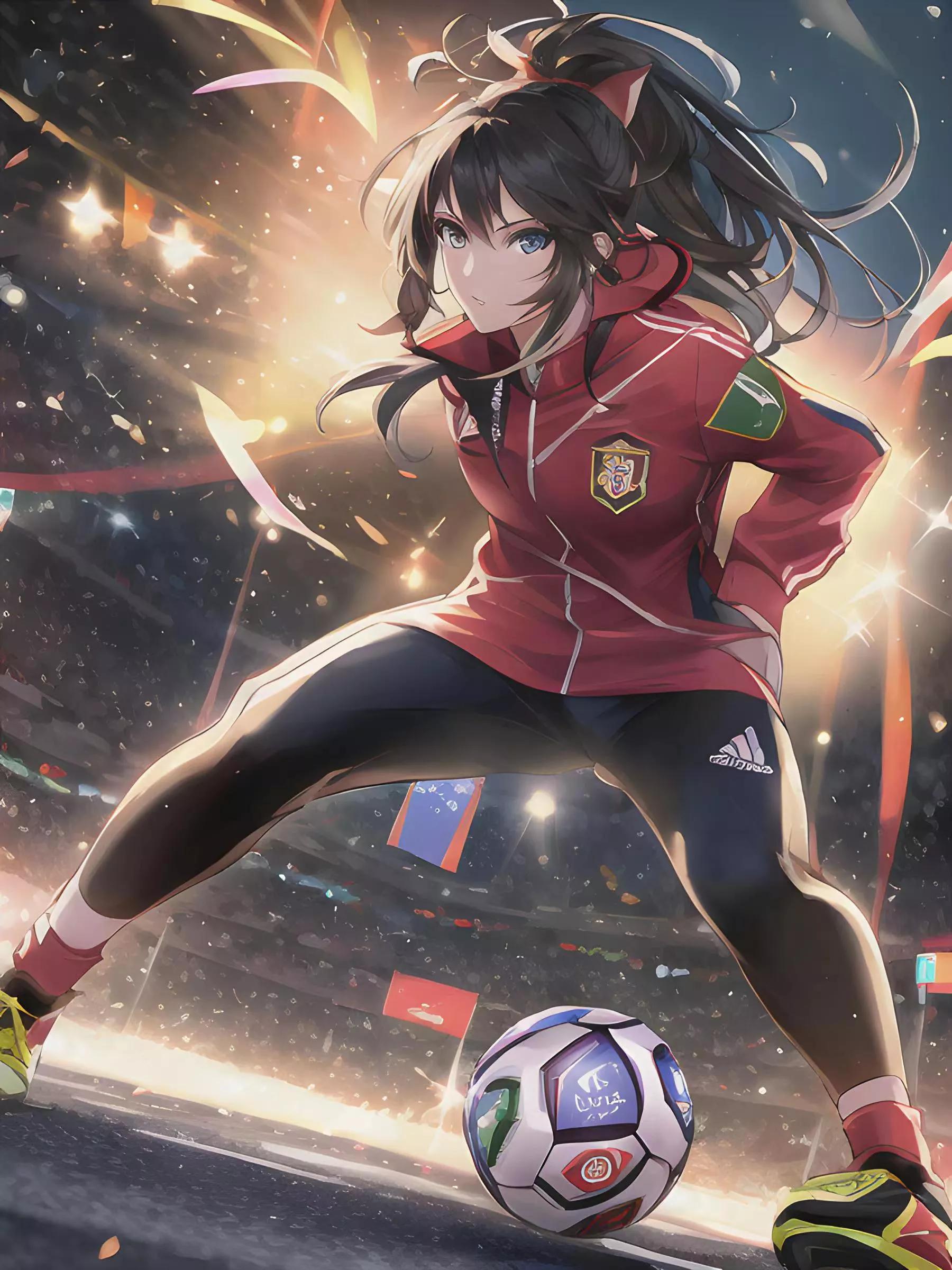 世界杯ai绘画高清图,ai绘画足球宝贝壁纸图文