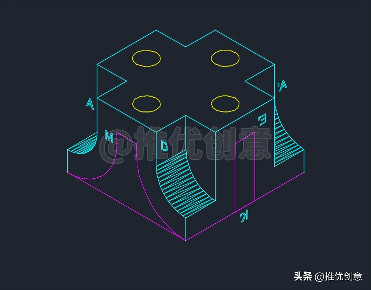 cad三维制图布尔运算,autocad三维绘图中的布尔运算