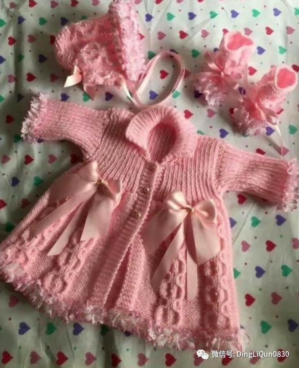 最新款女童开衫毛衣编织图片,针织洋气儿童毛衣