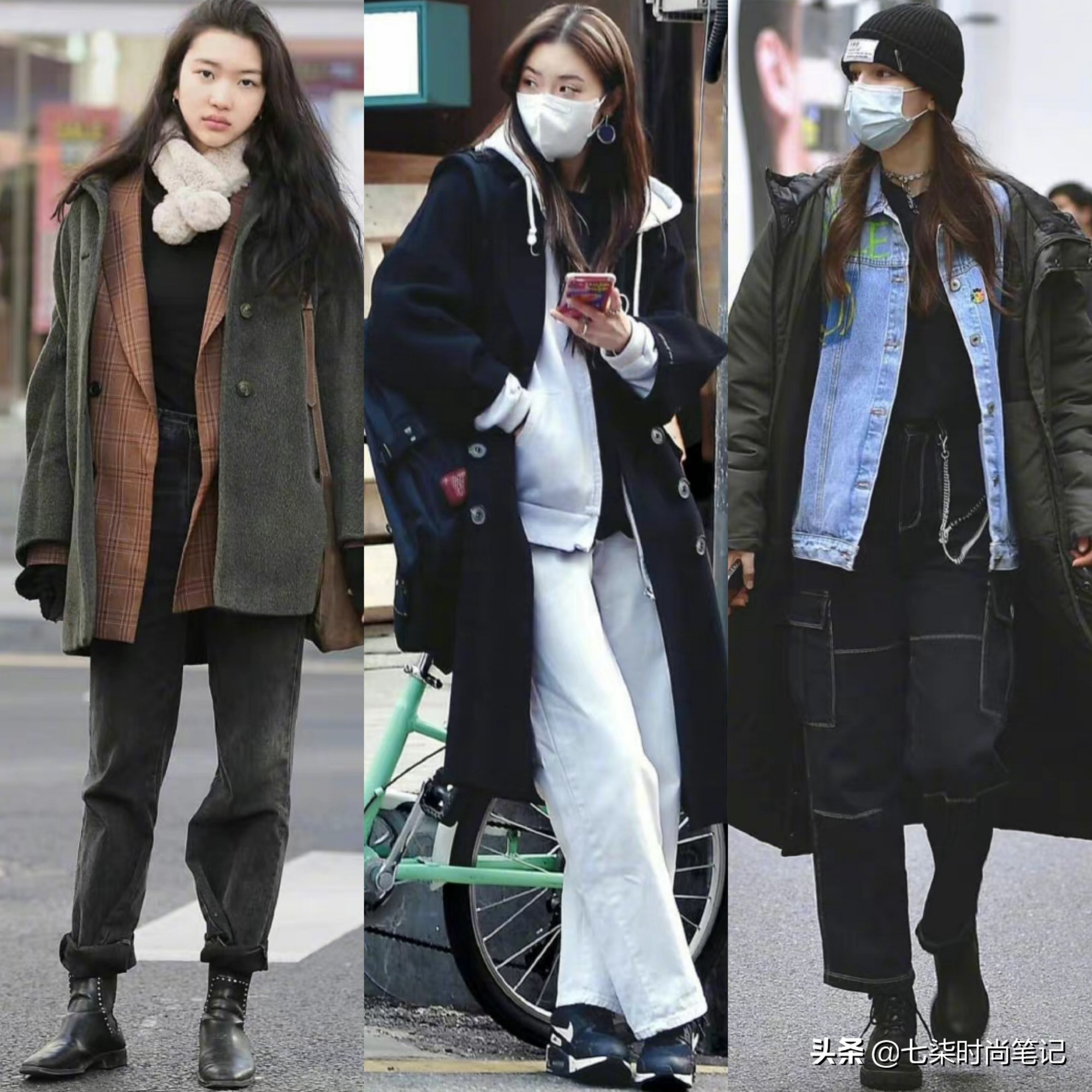 韩国女生潮流穿搭视频,2020韩国时尚穿搭街拍女