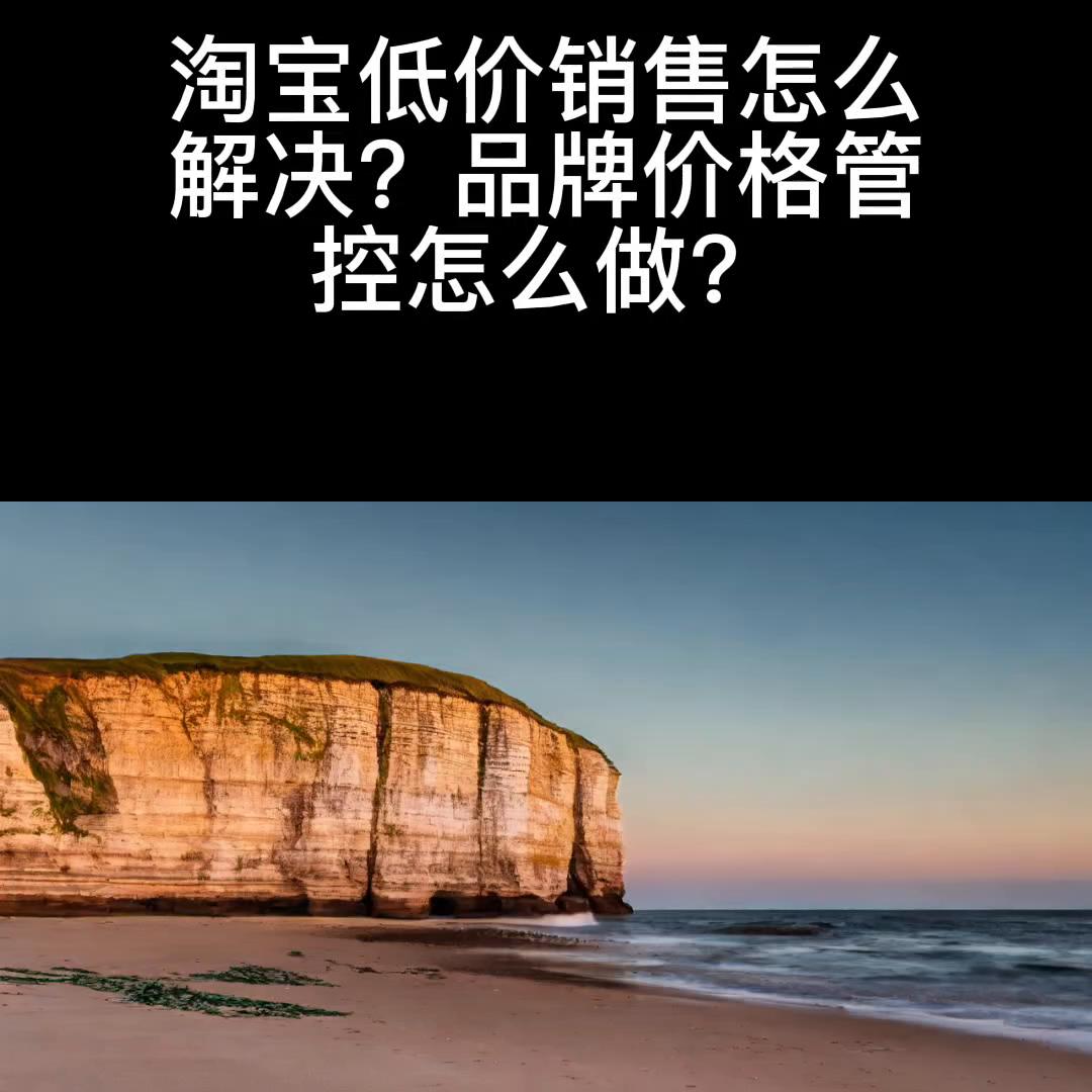 淘宝品牌控价该怎么做,淘宝低价商品怎么运营