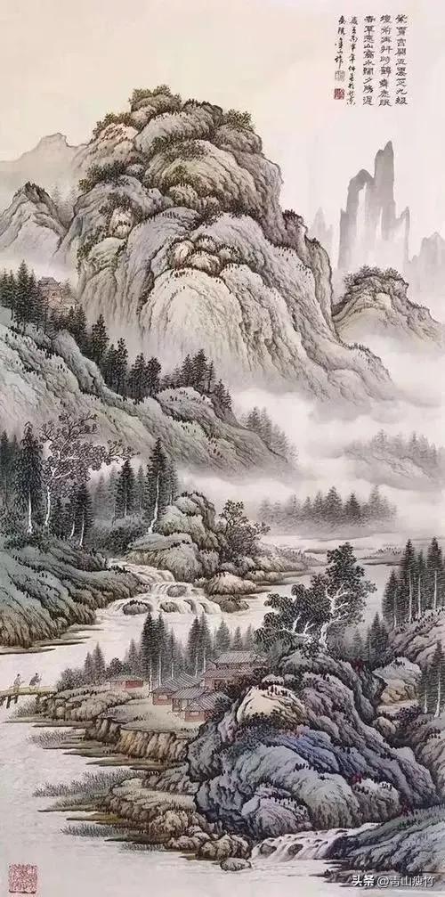 名家画太行山水画作品欣赏,名家孙天牧山水画精选欣赏