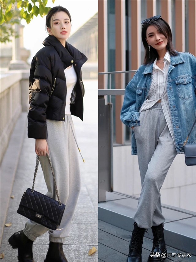 今年流行束腿运动裤,粗腿屁股大夏季显瘦运动裤