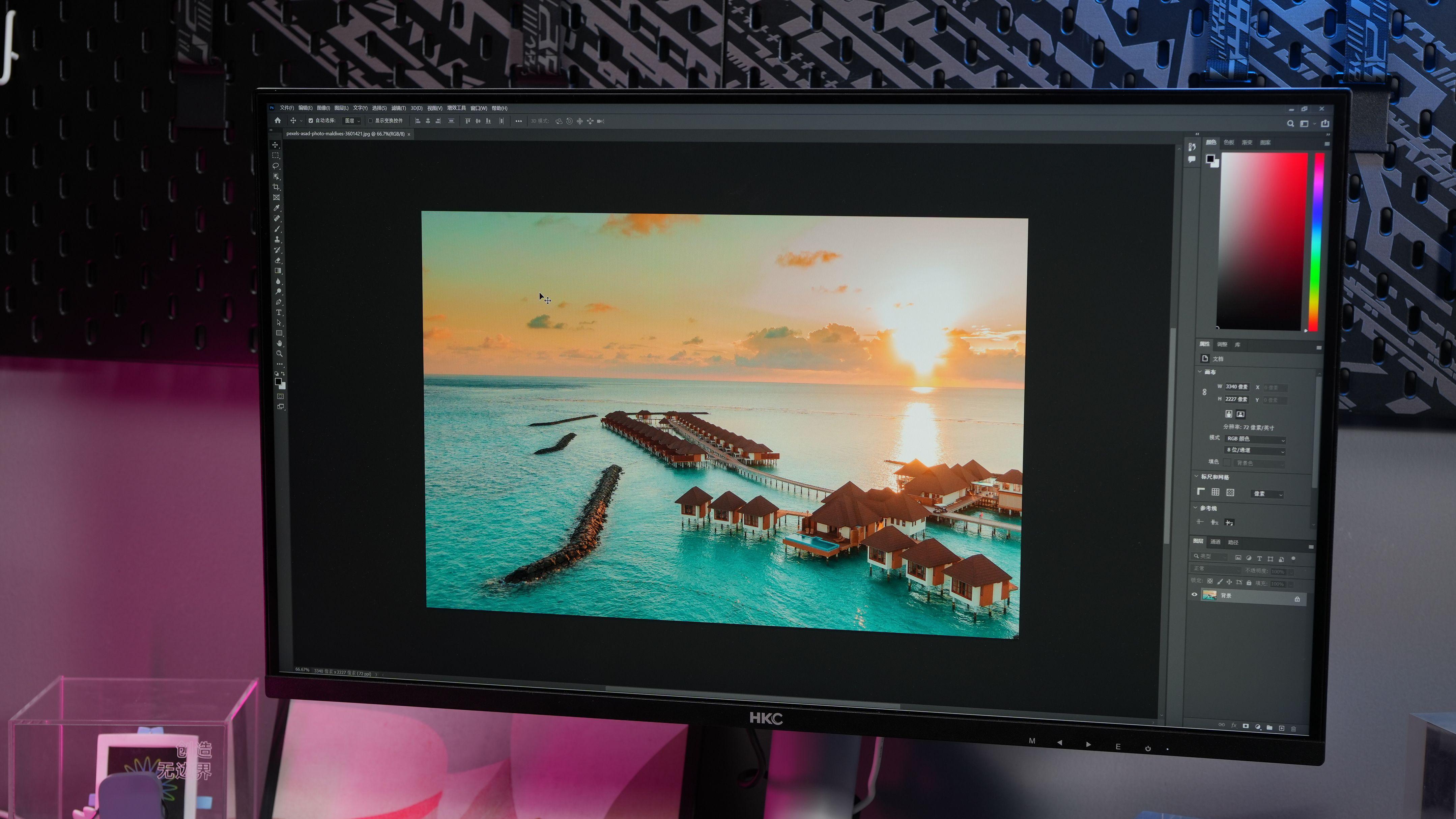 hkc2kminiled显示器测评,hkcminiled