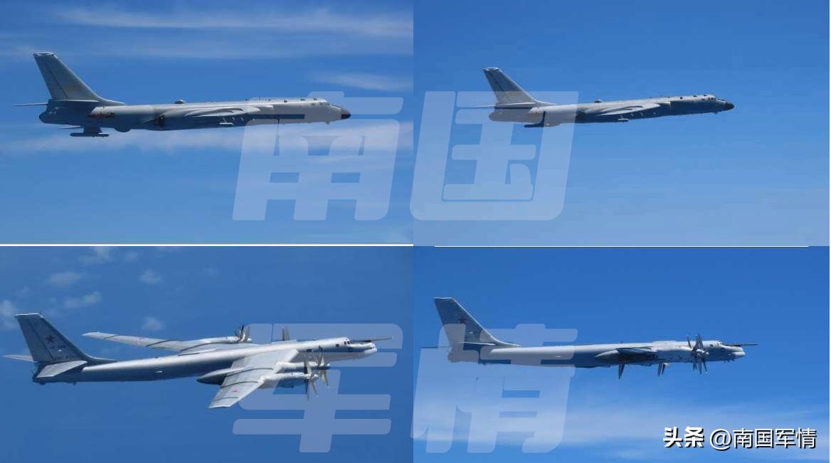 日本自卫队巡航视频,中俄两军在日本海等上空战略巡航