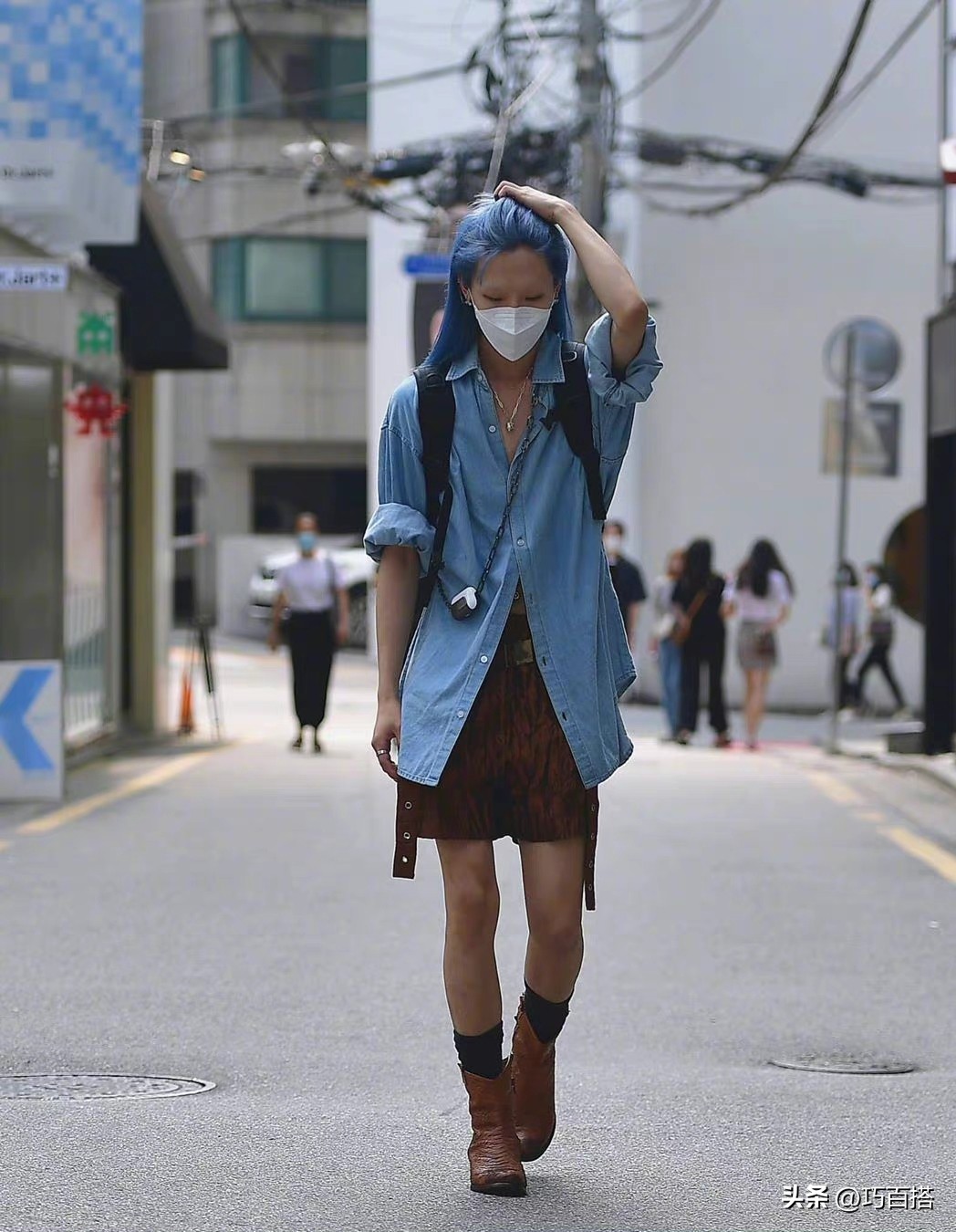 韩国路人穿搭真实街拍,韩国素人穿搭夏季