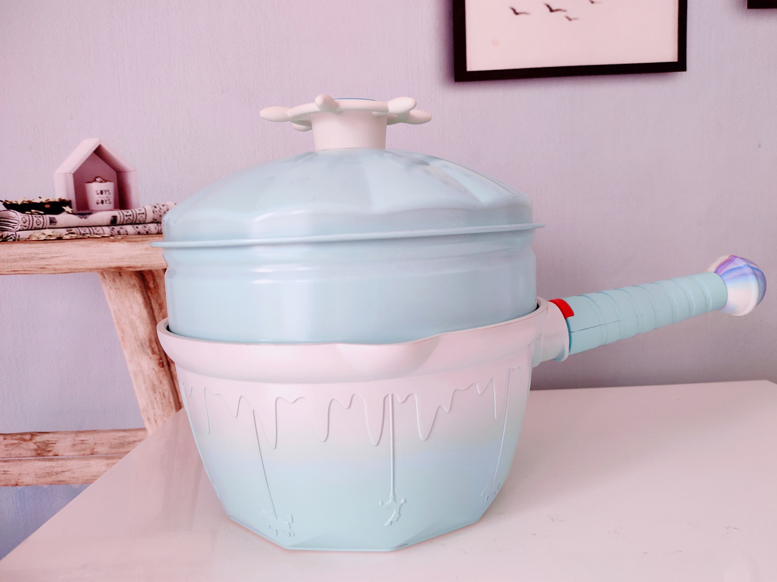帝伯朗菲尼斯焕彩陶瓷奶锅多用锅,厨房好物之帝伯朗童趣乐园奶锅
