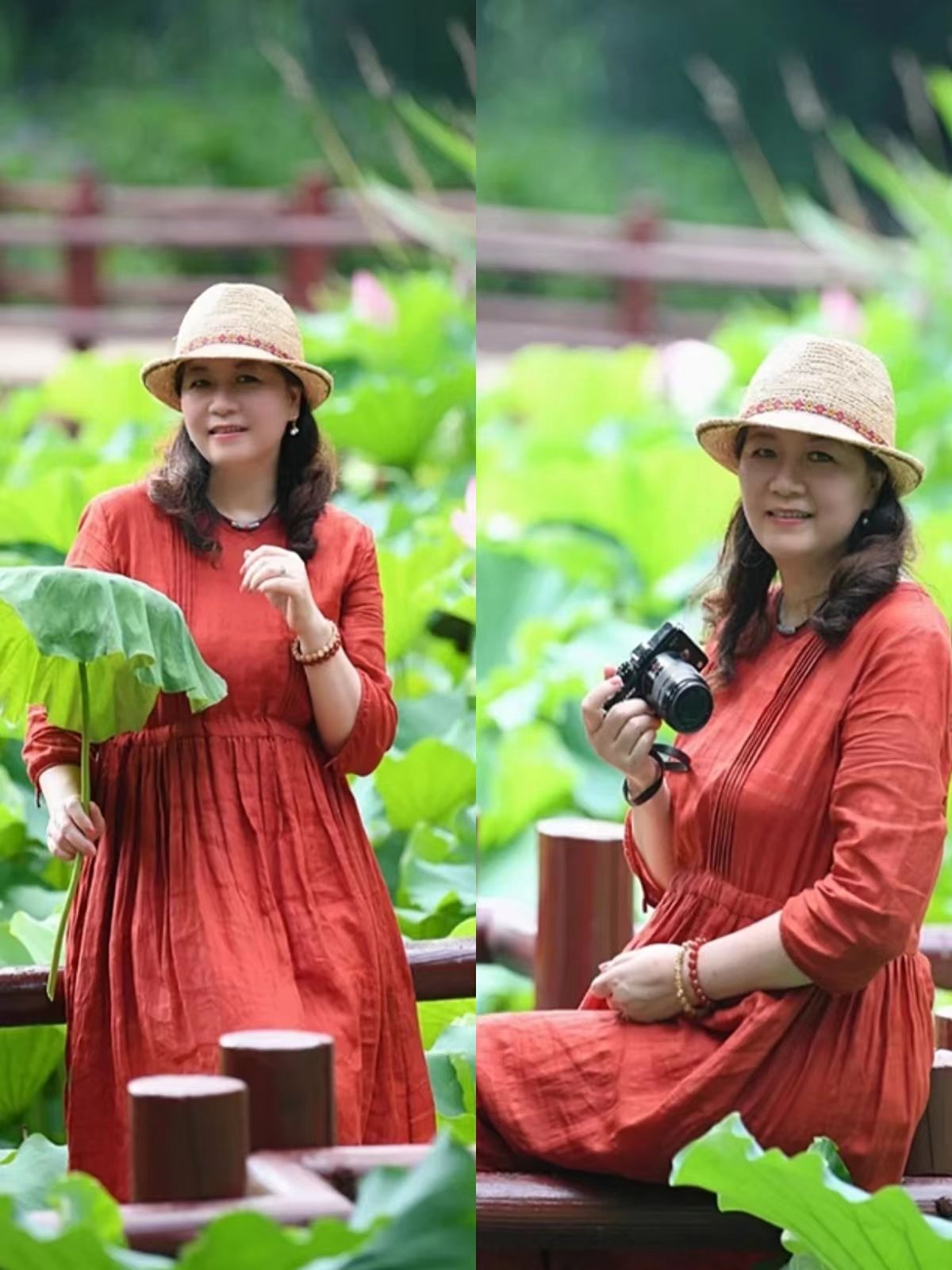 上了年纪的微胖妈妈，建议多穿“膝下裙+平底鞋”，显瘦又有气质