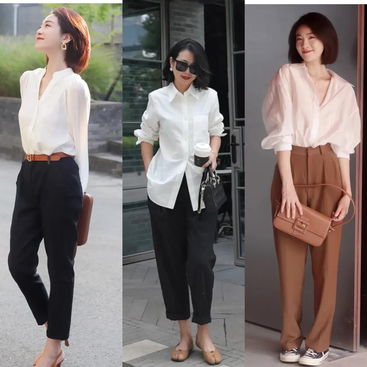 白衬衫到底怎么穿才不老气,白衬衫怎样穿出来时髦感